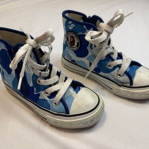 BAPE Kids High-Top Sneakers/Size11/A Bathing Ape X Converse - AUTHENTIC